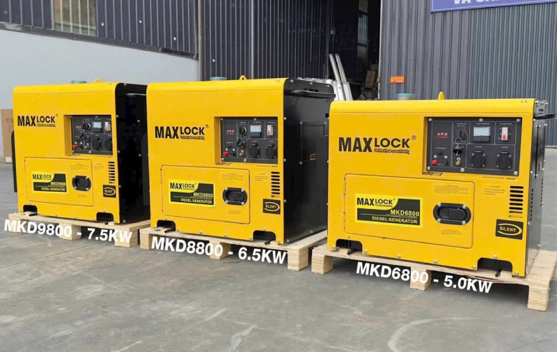 Máy Phát Điện Chạy Dầu 7Kw Maxlock MKD8800 - Hình ảnh 1 MAXLOCK