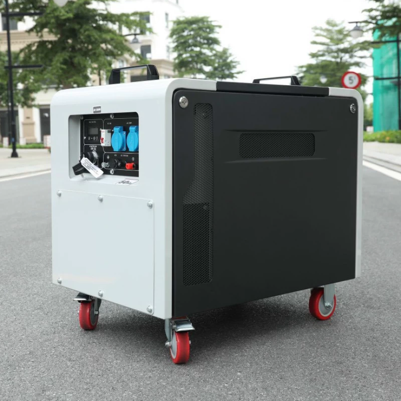 Máy Phát Điện Chạy Dầu Inverter 6Kw Huspanda HD7600I Siêu Chống Ồn - Hình ảnh 4 HUSPANDA