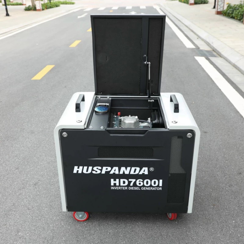 Máy Phát Điện Chạy Dầu Inverter 6Kw Huspanda HD7600I Siêu Chống Ồn - Hình ảnh 3 HUSPANDA