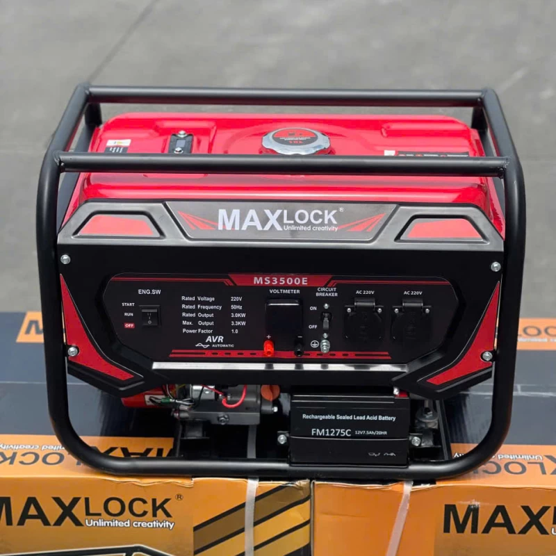 Máy Phát Điện Chạy Xăng 3Kw Maxlock MS3500E Đề - Hình ảnh 4 MAXLOCK