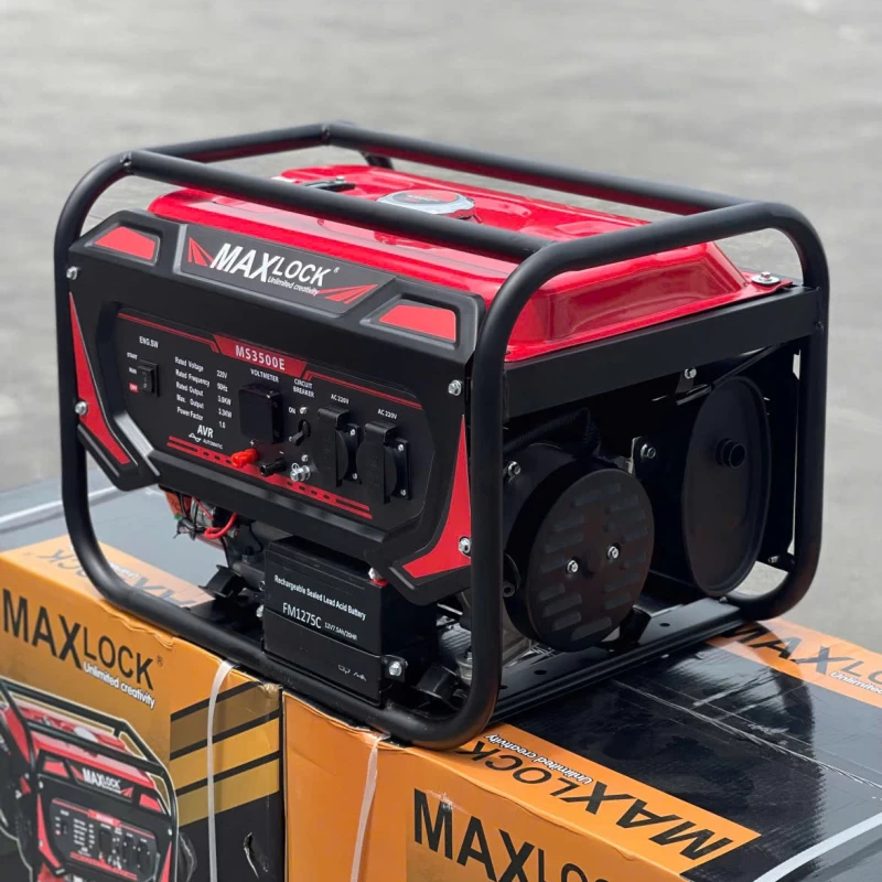Máy Phát Điện Chạy Xăng 3Kw Maxlock MS3500E Đề - Hình ảnh 2 MAXLOCK