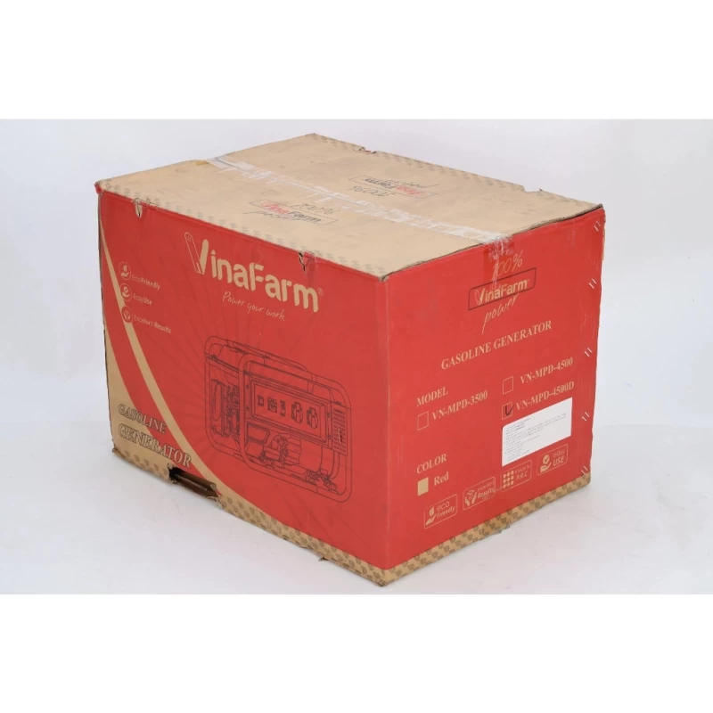 Máy Phát Điện Chạy Xăng 3Kw Vinafarm VN-MPD-4500D Đề - Hình ảnh 2 VINAFARM