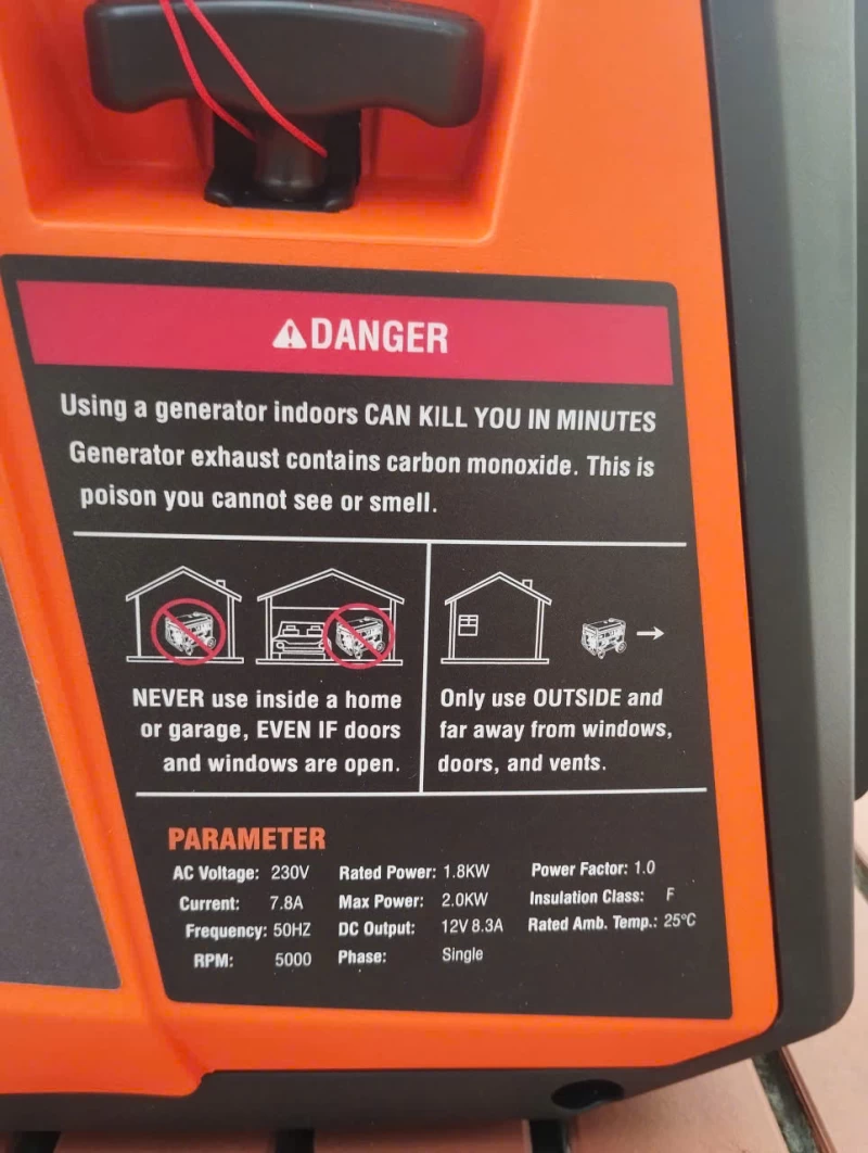 Máy Phát Điện Chạy Xăng Inverter 2Kw Kipor KG2000i Siêu Cách Âm - Hình ảnh 5 KIPOR