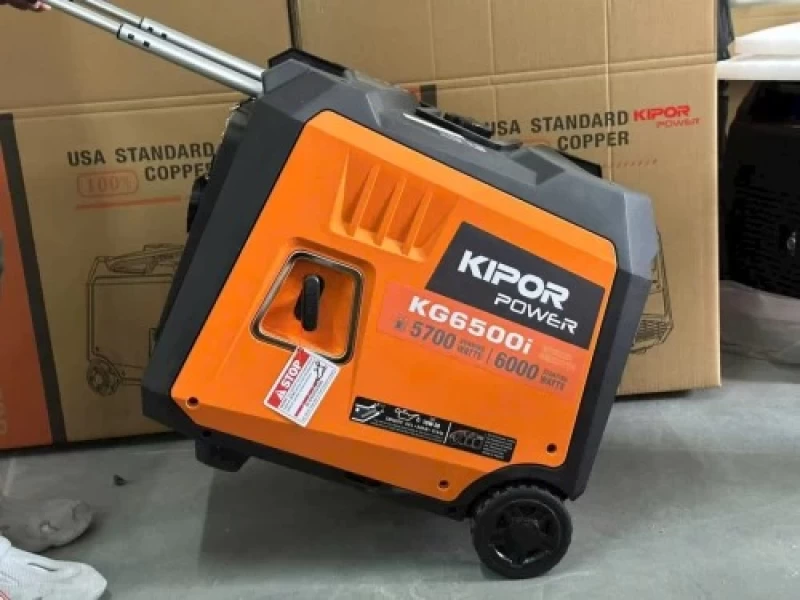 Máy Phát Điện Chạy Xăng Inverter Kipor 6kw KG6500i Siêu Cách Âm Có Đề - Hình ảnh 1 KIPOR