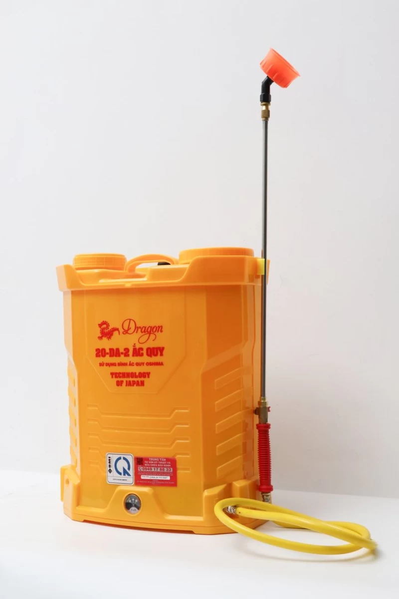 Máy phun thuốc trừ sâu, côn trùng điện Dragon 20-DA- ắc quy Vàng Bình ắc qui 12V8Ah - Hình ảnh 6 OSHIMA