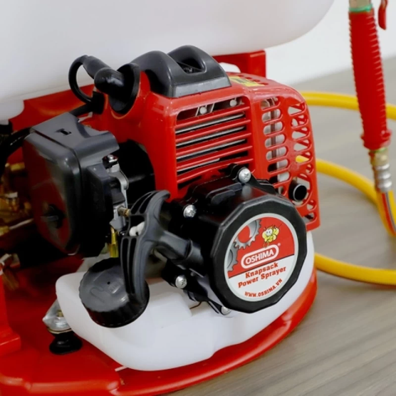 Máy phun thuốc trừ sâu, côn trùng động cơ Oshima 768 700W Đỏ 2 thì (bơm vuông đồng) - Hình ảnh 9 OSHIMA