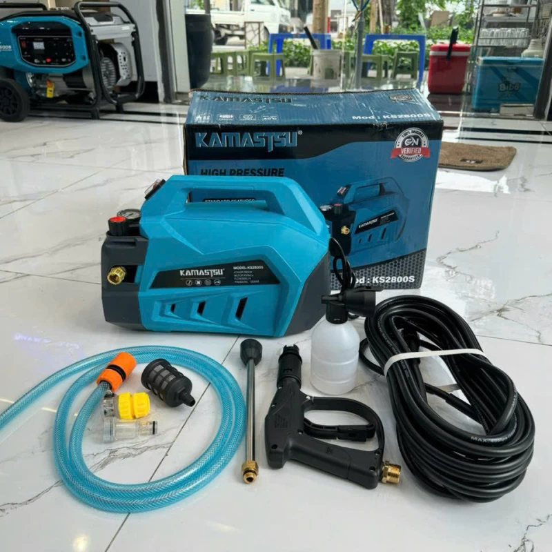 Máy Rửa Xe 2800W Kamastsu KS2800S Có Chỉnh Áp - Hình ảnh 2 KAMASTSU