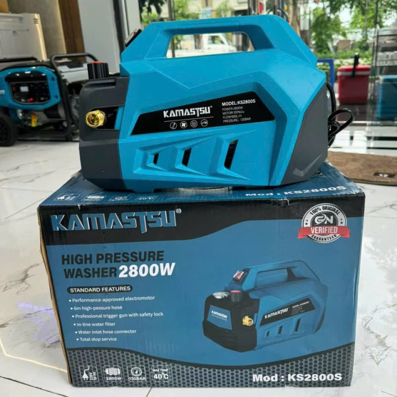 Máy Rửa Xe 2800W Kamastsu KS2800S Có Chỉnh Áp - Hình ảnh 1 KAMASTSU
