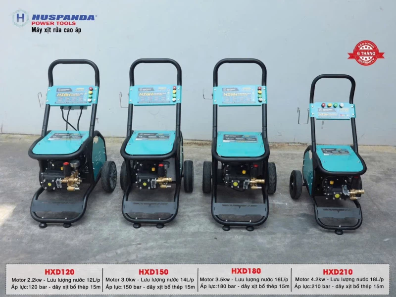 Máy Rửa Xe Cao Áp Huspanda HXD210 (4.2KW - 220V) - Hình ảnh 6 HUSPANDA