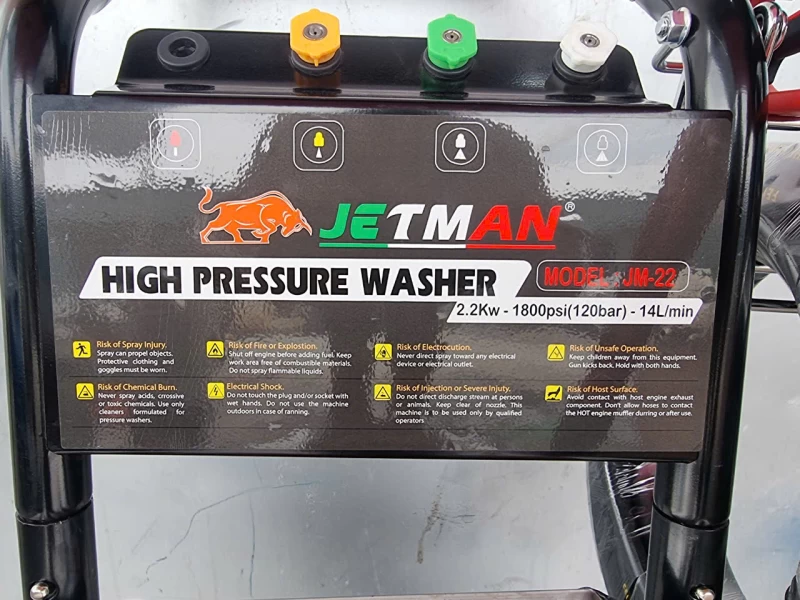 Máy Rửa Xe Cao Áp Jetman 2.2Kw JM22S Piston Sứ - Hình ảnh 6 JETMAN