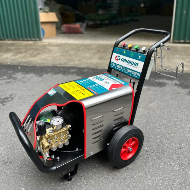 Máy Rửa Xe Cao Áp Nakawa 3Kw TX-30 Piston Sứ - Hình ảnh 2 NAKAWA