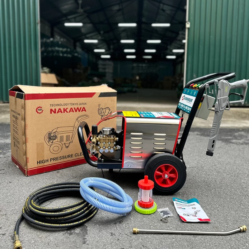Máy Rửa Xe Cao Áp Nakawa 3Kw TX-30 Piston Sứ - Hình ảnh 1 NAKAWA