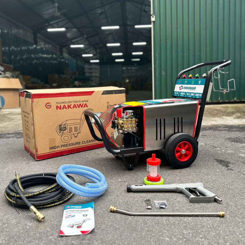 Máy Rửa Xe Cao Áp Nakawa 7.5Kw TX-75 3 Pha Piston Sứ - Hình ảnh 1 NAKAWA