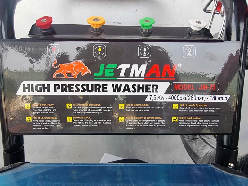 Máy Rửa Xe Công Nghiệp Jetman 3Kw 380V JM30S Piston Sứ - Hình ảnh 8 JETMAN