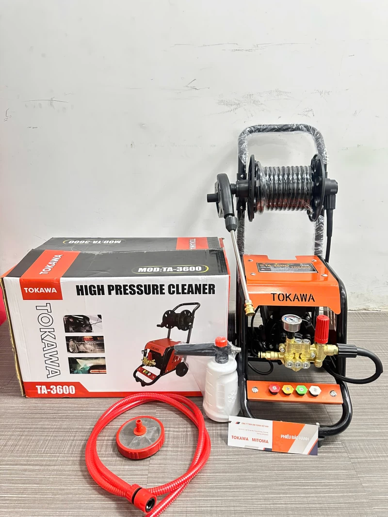 Máy Rửa Xe Rulo Cuốn Dây Tokawa TA-3600 - Hình ảnh 5 TOKAWA