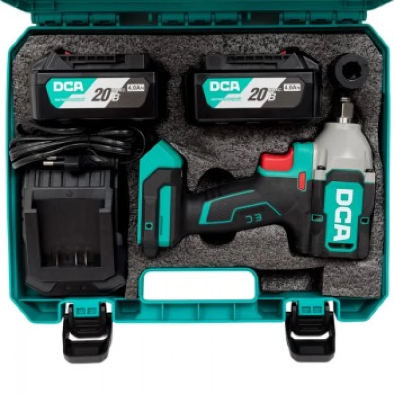Máy siết bu lông dùng pin 20V DCA ADPB320EM ( 2 Pin 4.0Ah, 1 Sạc) - Hình ảnh 3 DCA