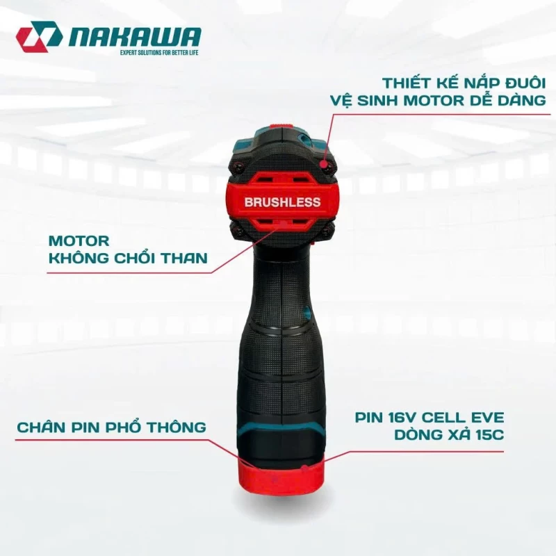 Máy siết vít pin NAKAWA NK-VD16/140PLUS - Hình ảnh 5 NAKAWA