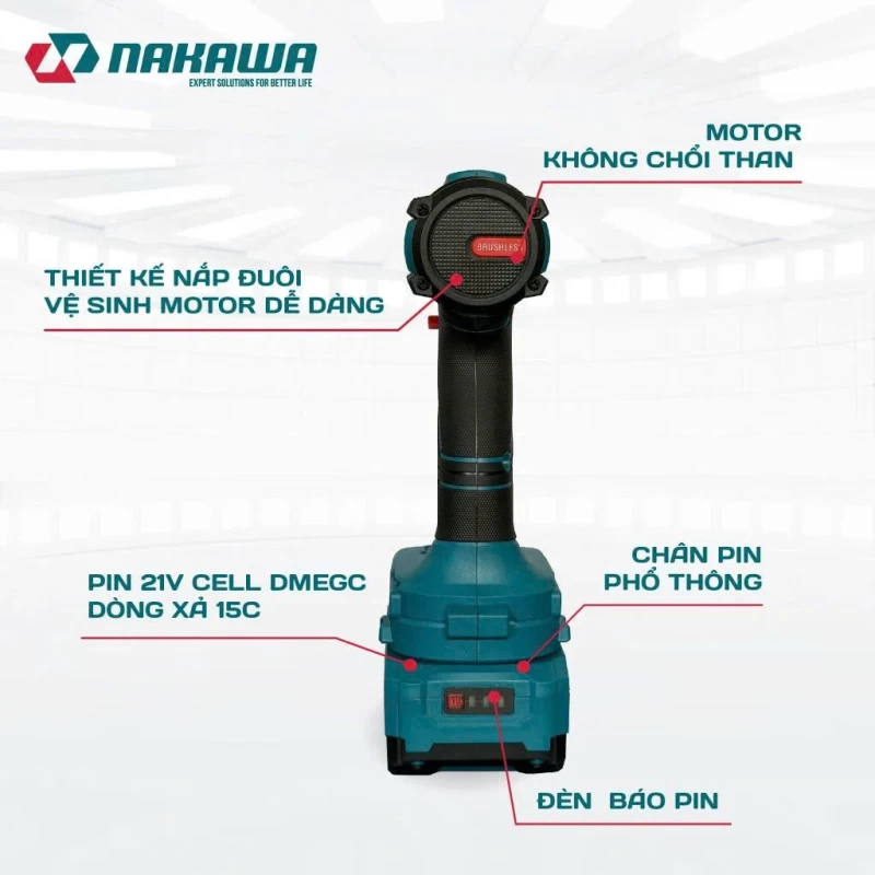 Máy siết vít pin NAKAWA NK-VM21/260PRO - Hình ảnh 3 NAKAWA