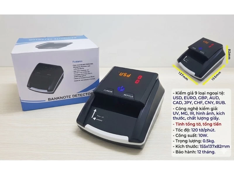 Máy soi ngoại tệ Masu 579 Plus - Hình ảnh 1 MASU