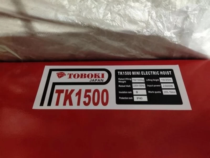 Máy tời TOBOKI TK1500/25 2300W 750/1500KG 10/25m - Hình ảnh 2 TOBOKI