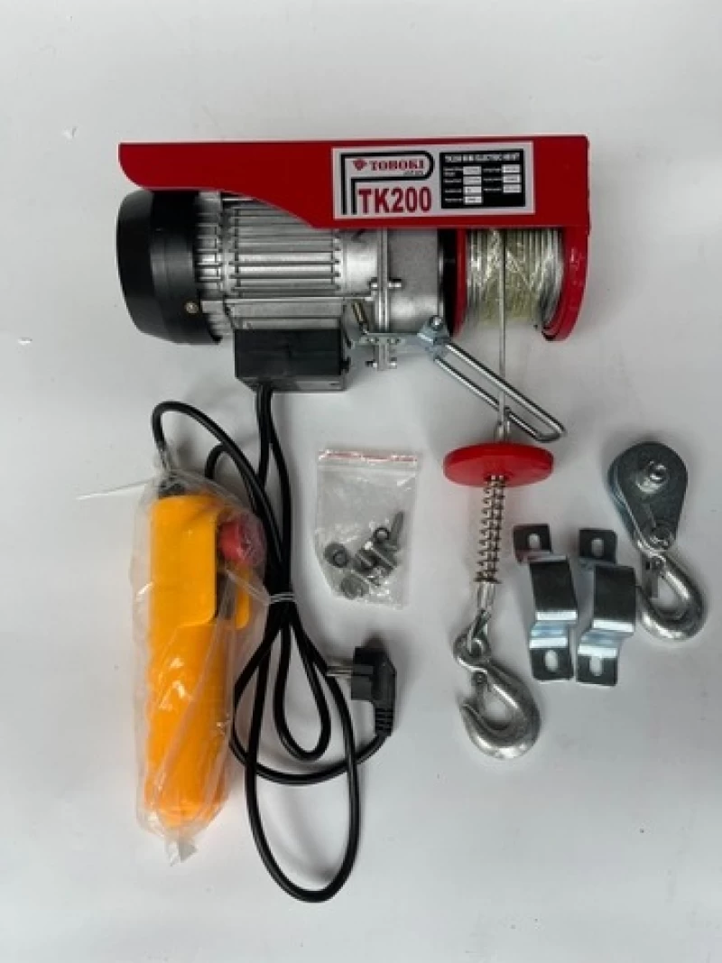 Máy tời TOBOKI TK200/25 550W 100/200KG 13/25m - Hình ảnh 1 TOBOKI