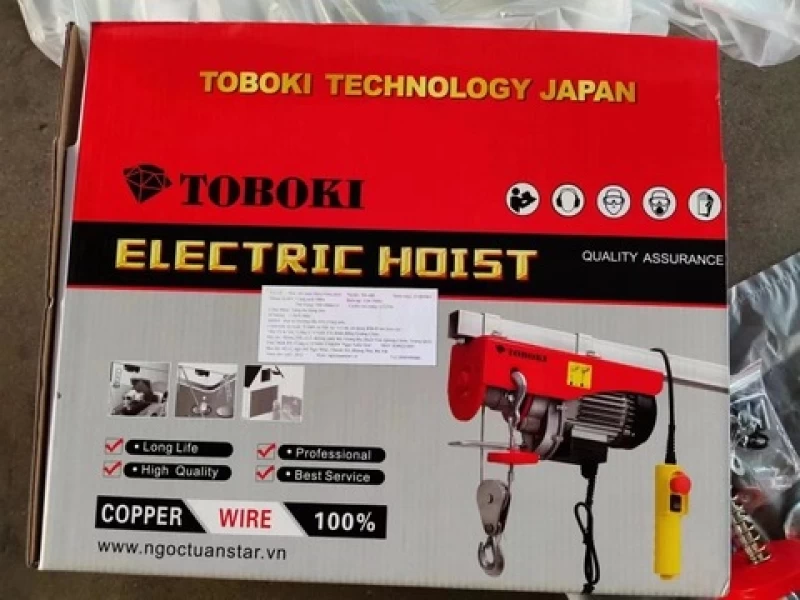 Máy tời TOBOKI TK400/25 900W 200/400KG 13/25m - Hình ảnh 3 TOBOKI