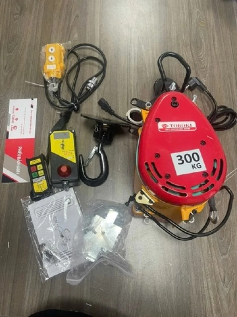 Máy tời treo TOBOKI (tời trái tim có điều khiển từ xa) TK300 1700W 300kg 1/30m tốc nhanh - Hình ảnh 2 TOBOKI