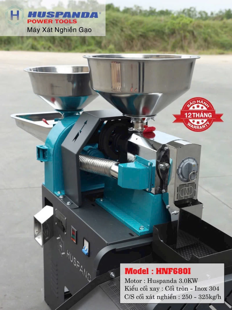 Máy Xát Nghiền Gạo Huspanda HNF-680I - Hình ảnh 2 HUSPANDA
