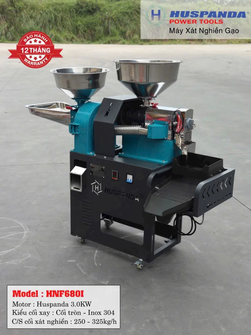 Máy Xát Nghiền Gạo Huspanda HNF-680I - Hình ảnh 1 HUSPANDA
