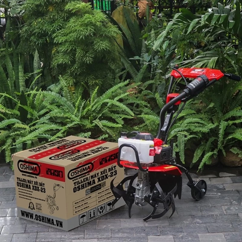Máy xới đất OSHIMA XDX-23 4.0HP Đỏ - Hình ảnh 1 OSHIMA