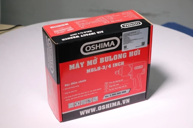Mở bu lông bằng hơi Oshima MBLH 3/4inch Đỏ-đen (hoạt động bằng khí nén) - Hình ảnh 8 OSHIMA