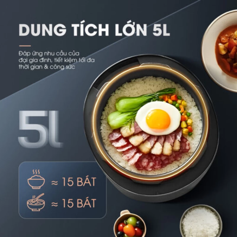 Nồi áp suất đa năng KALITE KPC5001 dung tích 5L - Hình ảnh 5 KALITE