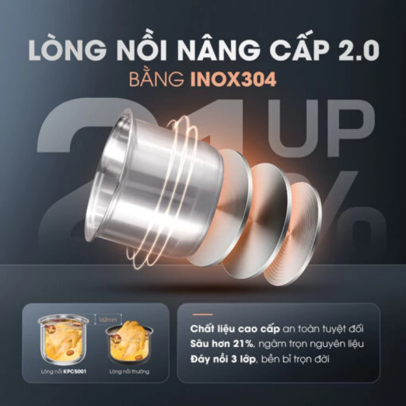 Nồi áp suất đa năng KALITE KPC5001 dung tích 5L - Hình ảnh 13 KALITE