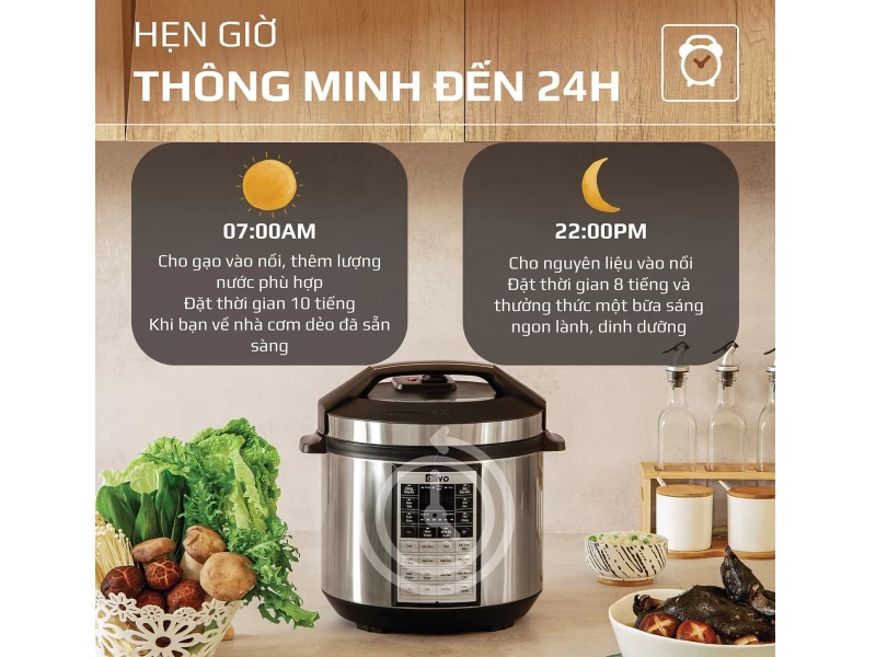 Nồi áp suất điện Olivo PC60 - 6 lít - Hình ảnh 2 OLIVO