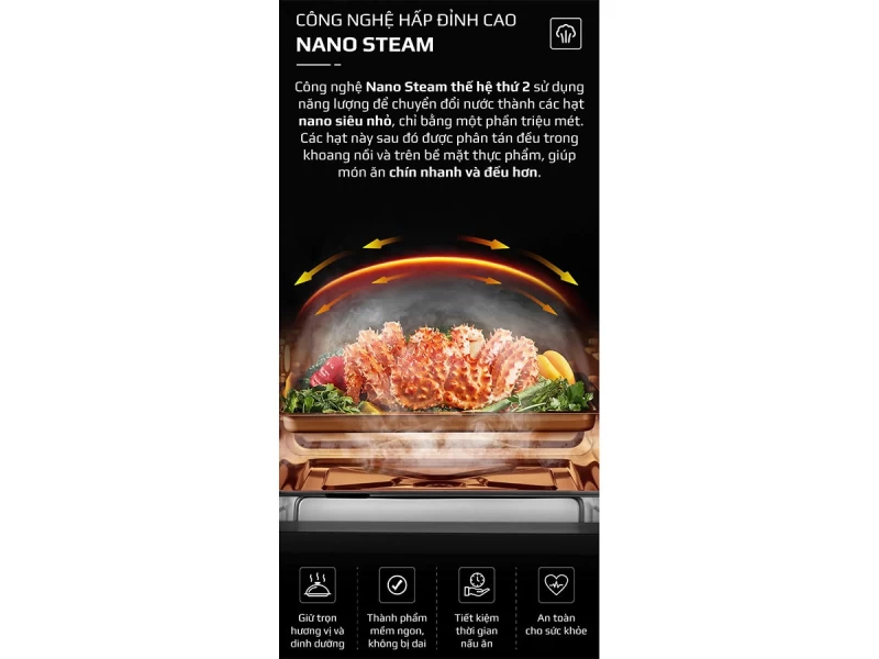Nồi Chiên Hấp Đa Năng OLIVO SteamFry Xtra - Hình ảnh 5 OLIVO
