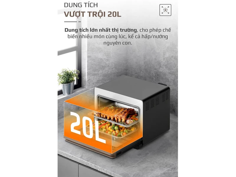 Nồi Chiên Hấp Đa Năng OLIVO SteamFry Xtra - Hình ảnh 8 OLIVO