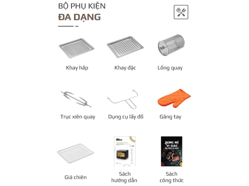 Nồi Chiên Hấp Đa Năng OLIVO SteamFry Xtra - Hình ảnh 28 OLIVO