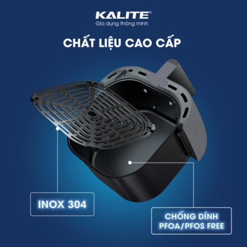 Nồi chiên hơi nước KALITE STEAM 7 chiên hấp 2 trong 1, 7 lít - Hình ảnh 8 KALITE