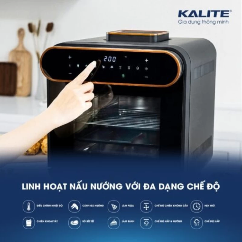 Nồi chiên hơi nước KALITE STEAM PRO 15 lít, 3 trong 1 - Hình ảnh 3 KALITE