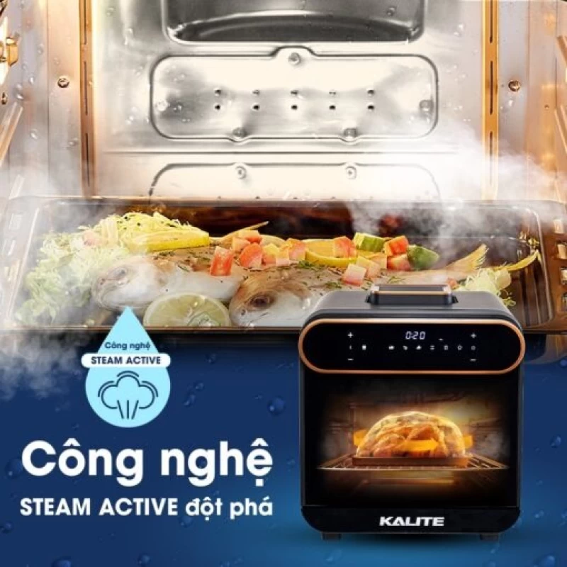 Nồi chiên hơi nước KALITE STEAM PRO 15 lít, 3 trong 1 - Hình ảnh 2 KALITE