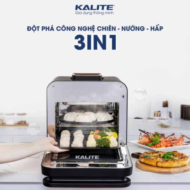 Nồi chiên hơi nước KALITE STEAM PRO 15 lít, 3 trong 1 - Hình ảnh 9 KALITE