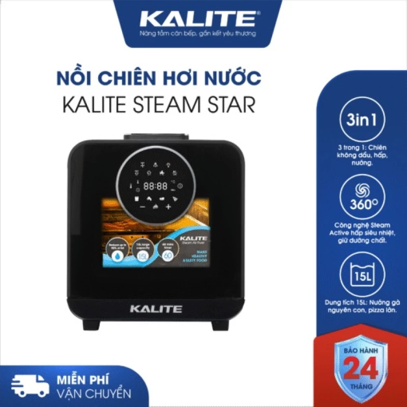 Nồi chiên hơi nước KALITE STEAM STAR 15 lít, đa năng - Hình ảnh 1 KALITE