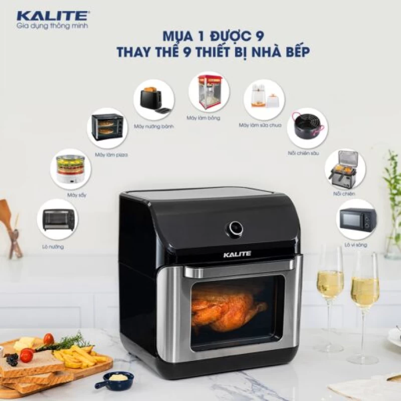 Nồi chiên không dầu KALITE KL-1200 12L giảm 95% chất béo - Hình ảnh 8 KALITE