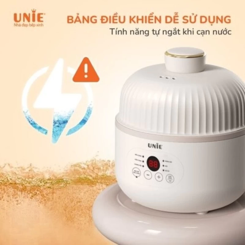 Nồi nấu chậm UNIE USC08W dung tích 0.8L, 6 chức năng nấu, hẹn giờ nấu 12 tiếng - Hình ảnh 4 UNIE