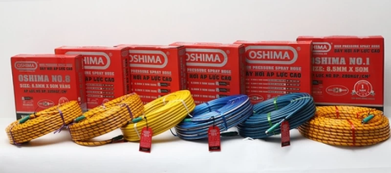 Ống nhựa PVC Oshima No.8 6.5mm x 50m Vàng - Hình ảnh 2 OSHIMA