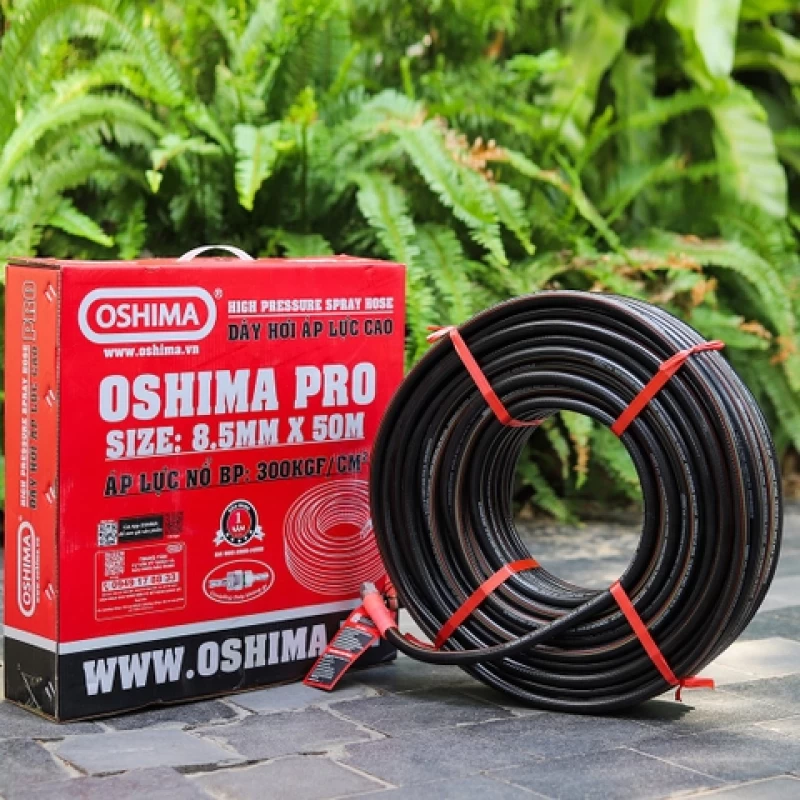 Ống nhựa PVC OSHIMA Pro 8.5mm x 50m Đen - Hình ảnh 1 OSHIMA