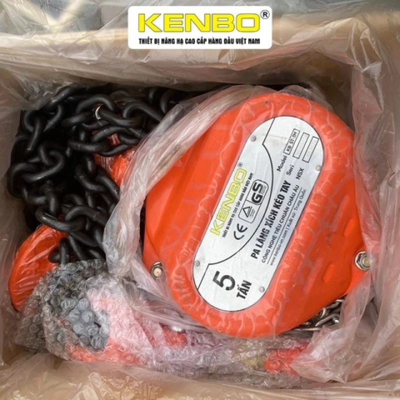 Pa lăng xích kéo tay KENBO KB10T-5M 10 tấn - Hình ảnh 8 KENBO