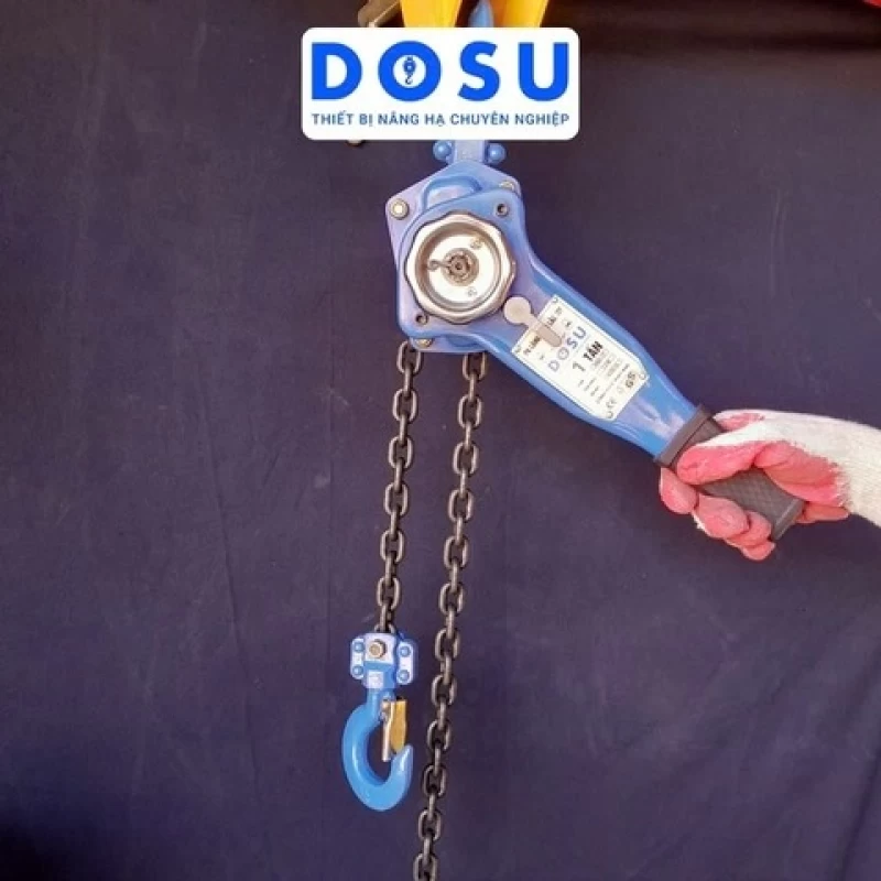 Pa lăng xích lắc tay DOSU 1.5T-1.5M 1.5 tấn 1.5m - Hình ảnh 1 DOSU