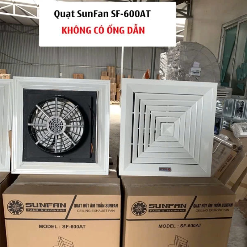 Quạt Hút Âm Trần SunFan SF-600AT Nối Ống - Hình ảnh 1 SUNFAN