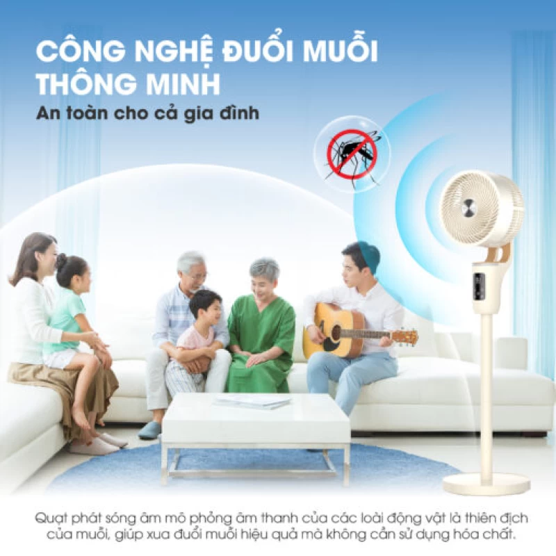Quạt thông minh điều khiển giọng nói Kalite TalkFan KSA326 - Hình ảnh 8 KALITE